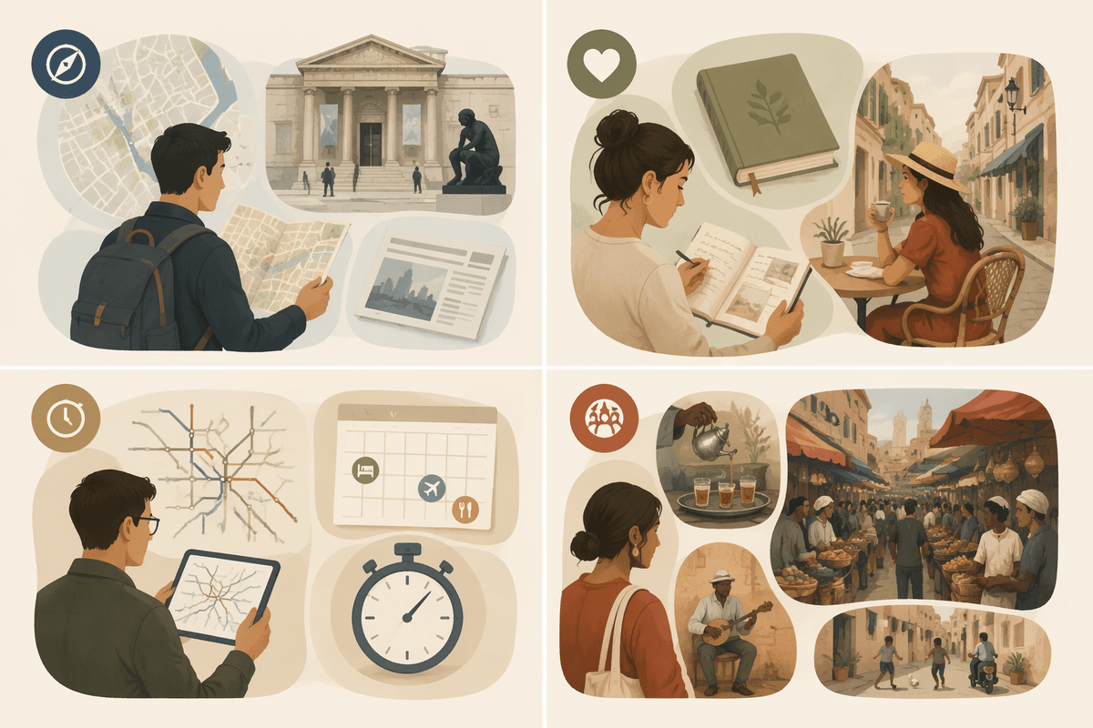 Pick your travel-book mood first